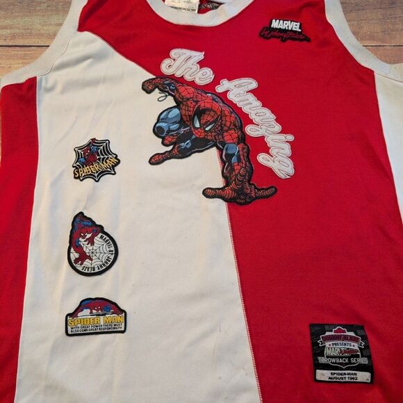 Vintage Y2k Marvel X Johnny Blaze Spider-Man Jersey Men's XXL Hard To Find - Picture 3 of 7